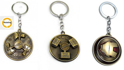 GSV Thor Hunter,Hammer,Red Iron man Rotating Keychain best quality keychain Key Chain