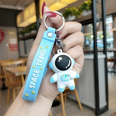 BBG FK_Astronaut 3D pvc keychain with strap for cars & bikes (Type -2) Key Chain