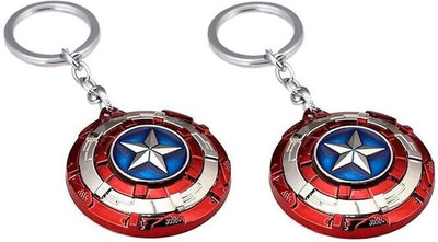 BBG FK_Captain America AVengers Shield metal rotating keychain Key Chain