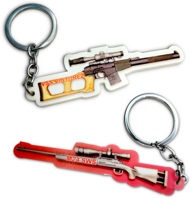 swagtreg VSS & M24 Gun Keychain Combo | Cool Gaming Style Keyrings for Boys, Men & Women Key Chain
