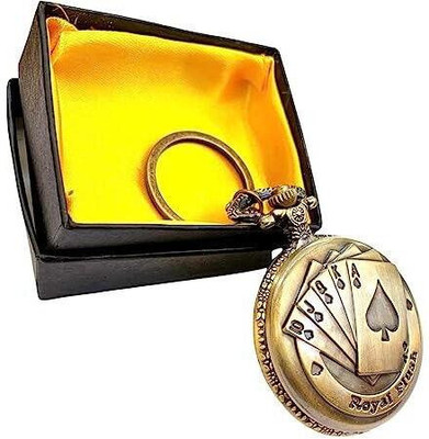 BBG NEW_Playing Cards Flush Face latest design pocket watch keychain Key Chain