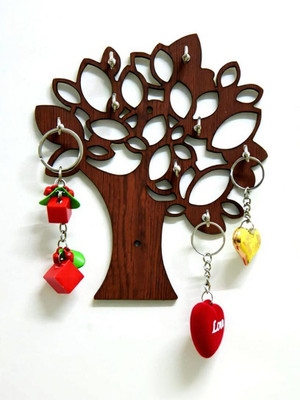 AAYOG CREATIONS Wood Key Holder(8 Hooks)