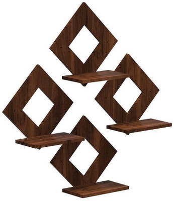 wall hanging Wood Key Holder(7 Hooks, Brown)