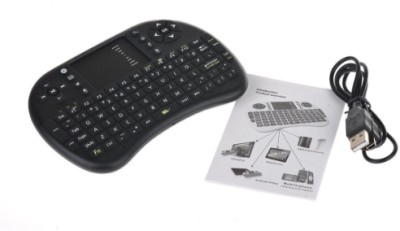 FRONY AJ_803A_MINI WIRELESS KEYBOARD COMPATIBLE WITH LAPTOPS/SMARTPHONES TV TOUCHPAD Wireless Multi-device Keyboard(Black)