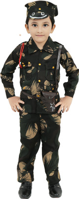 Chandrika Army Dress for 4 - 6 Years Kids Costume Wear