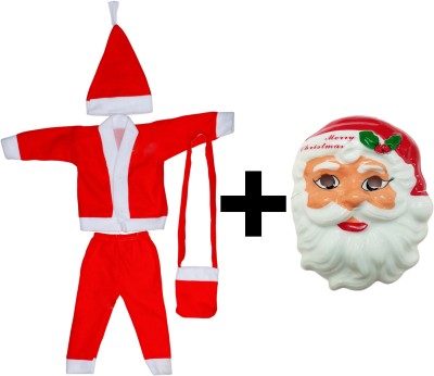 hari ram enterprise FOR 6 MONTHS TO 2 YEARS Santa Claus Costume Christmas + free MASK Costume 1 Kids Costume Wear