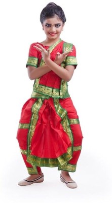 Bharat Natyam Dance Kids Costume Wear