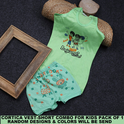 cortica Baby Boys & Baby Girls Casual Vest Shorts(Multicolor)