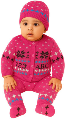 Paryag Baby Boys & Baby Girls Casual Sweater Pyjama(Multi1)