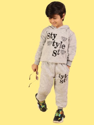 ARY Baby Boys & Baby Girls Casual Sweatshirt Track Pants(Grey)