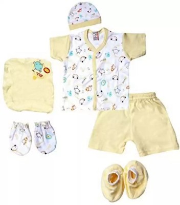 SuperDaze Baby Boys & Baby Girls Casual T-shirt Dress(Light Yellow)