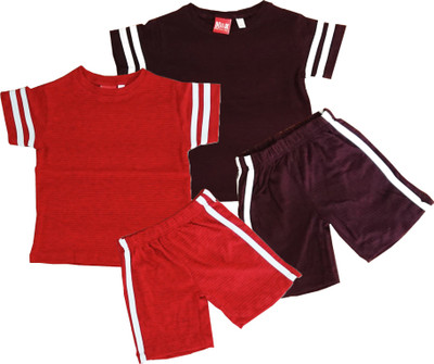 SBN Newlifestyle Boys Casual T-shirt Shorts(Dark Blue)