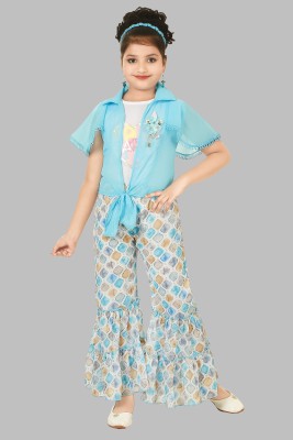 KJD Girls Casual Top Pyjama(White)