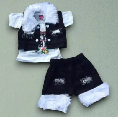 VDress Baby Girls Casual Top Jacket, Shorts(Black)