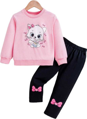 KEESOR Girls Casual Pullover Pant(PINK)