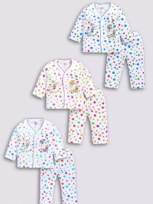 SHINING4 Baby Boys & Baby Girls Casual T-shirt Pyjama(MULICOLUR)