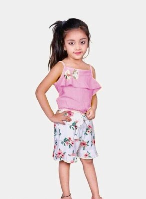 Bleckz Someak Girls Party(Festive) Top Shorts(Pink)