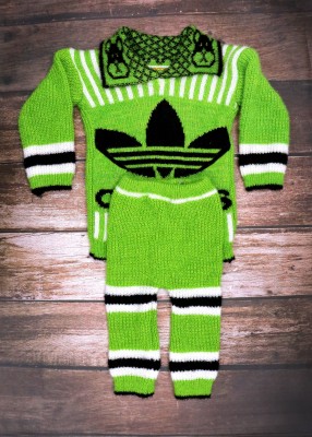 Honbon Baby Boys & Baby Girls Casual Dress Sweater, Pyjama, Pullover(Green)