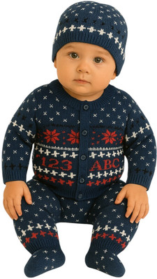 Paryag Baby Boys & Baby Girls Casual Sweater Pyjama(Multi3)