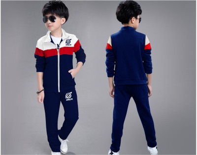 GCYX Boys Casual Jacket Pant(Navy)