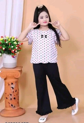 HouseOfCommon Girls Party(Festive) Top Pant(White)