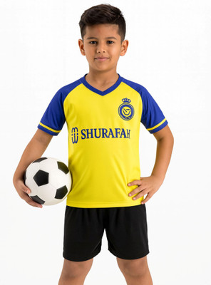 Ryze Boys & Girls Casual T-shirt Shorts(Yellow)