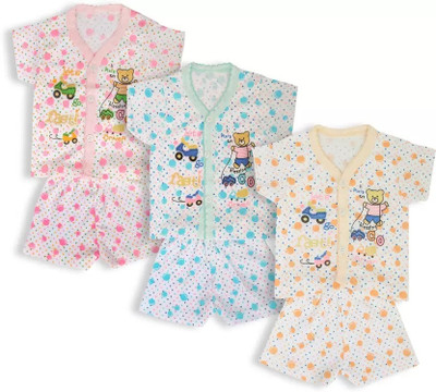Fly Step Baby Boys & Baby Girls Casual Dress Shorts(Multoclor)