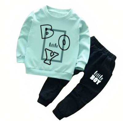 KIDNIP Boys & Girls Party(Festive) Sweatshirt Pant(BLUE)