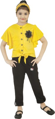 KJD Girls Party(Festive) Top Capri(Yellow)