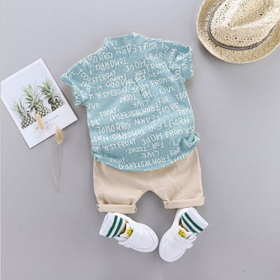 StyleDust Baby Boys & Baby Girls Casual Shirt Shorts(ALPHA_SKY-BLUE)