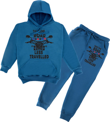FABVIO PLUS Boys & Girls Casual Sweatshirt Sweatpant(Sea Green)