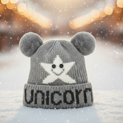 TRUE INDIAN Kids Cap(Grey)