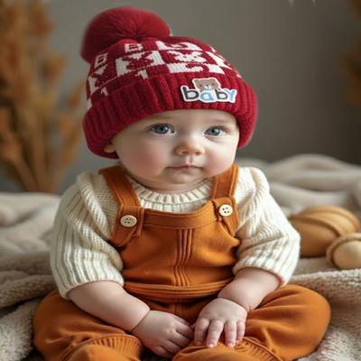 TRUE INDIAN Kids Cap(Red)