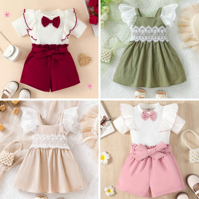 Baby Girls Midi/Knee Length Casual Dress(Multicolor, Sleeveless)