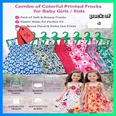 meticulous Indi Baby Girls Casual Dress(Pink, Sleeveless)