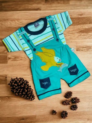 S K Dresses Baby Boys & Baby Girls Party(Festive) Top Pant(BLUE)