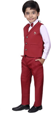 VALUE CREATION 3 Piece Suit Set Solid Boys Suit