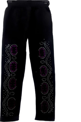 Camey Track Pant For Girls(Black, Pack of 1)