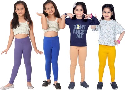 Tik Tok WEARS Indi Legging For Girls(Multicolor Pack of 4)