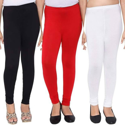 Padmakshi Indi Legging For Girls(Multicolor Pack of 3)
