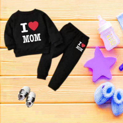 Thunder Cat Baby Boys & Baby Girls Casual T-shirt Pyjama(Black)