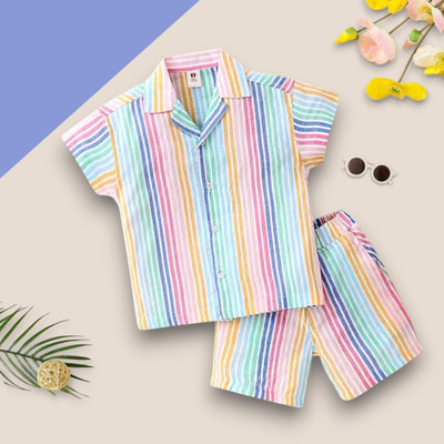 WinsKart Kids Nightwear Baby Boys & Baby Girls Printed Nylon(Multicolor Pack of 1)