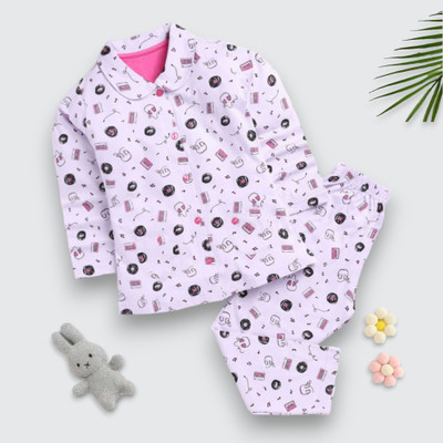 WinsKart Baby Boys & Baby Girls Casual Pyjama Pyjama(MUSIC_PURPLE)