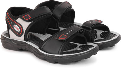 ABN Boys & Girls Velcro Sports Sandals(Black ,)