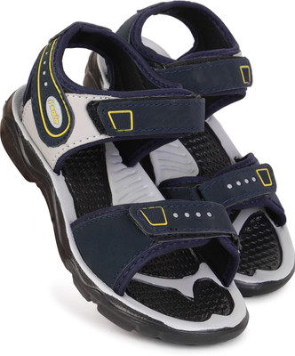 DRACKFOOT Boys & Girls Velcro Thong Sandals(Blue , 2-2.5 Years)