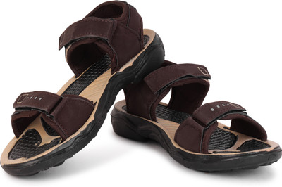 DRACKFOOT Boys & Girls Velcro Thong Sandals(Brown , 2-2.5 Years)