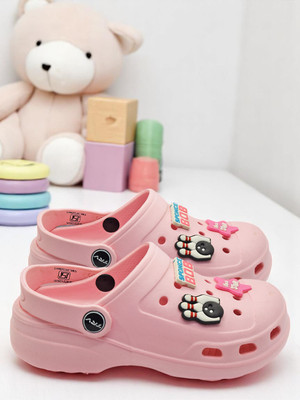 TRV Boys & Girls Slip-on Clogs(Pink , 7.5-8 YEARS)