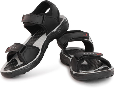 DRACKFOOT Boys & Girls Velcro Thong Sandals(Black , 12-18 Months)