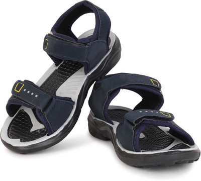 PENNEN Boys & Girls Velcro Thong Sandals(Blue , 2-2.5 Years)