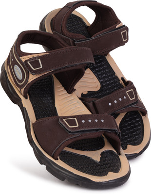 PENNEN Boys & Girls Velcro Thong Sandals(Brown , 3-3.5 Years)